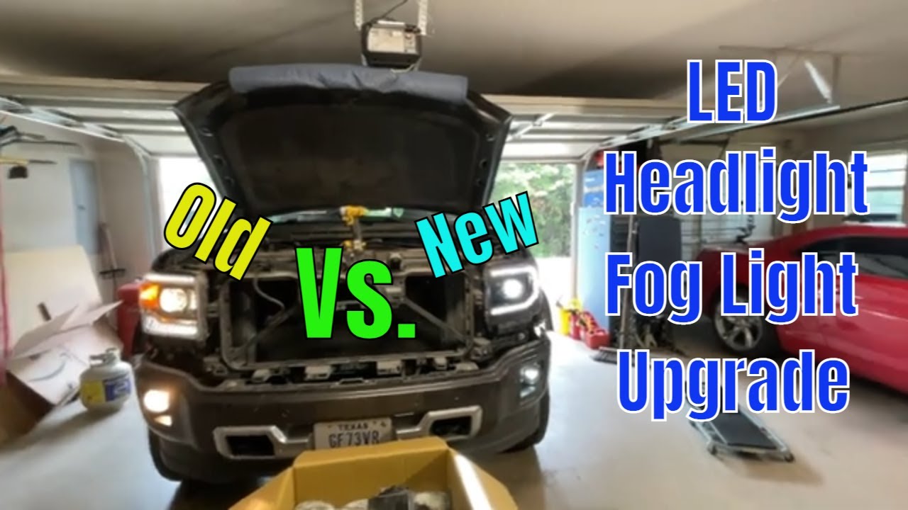 Morimoto XB LED Headlight and Fog light Upgrade on GMC Sierra Denali.