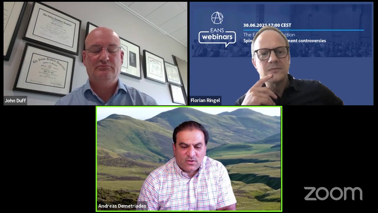 THE EANS WEBINAR: SPINAL INFECTION TREATMENT CONTROVERSIES