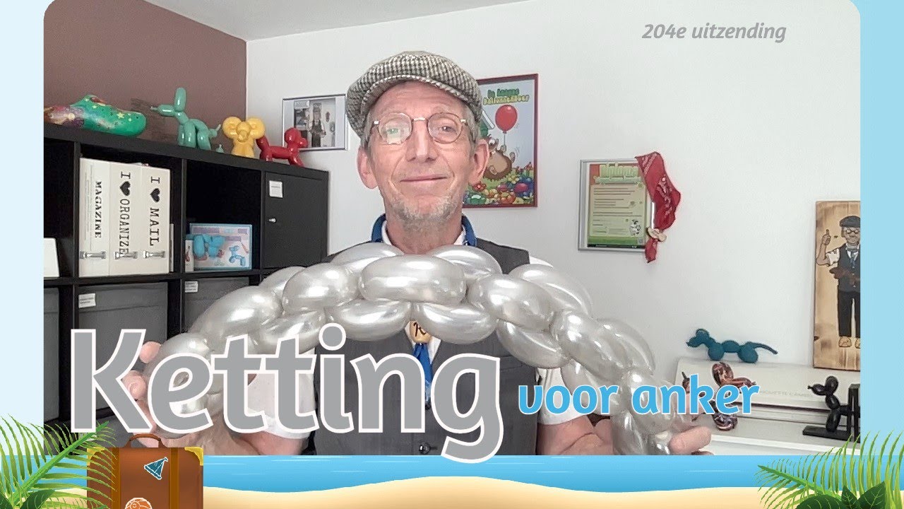 Ballon ketting / anchor chain - De Haagse ballonnenboer (204e) Ballonfiguur maken – balloon tutorial