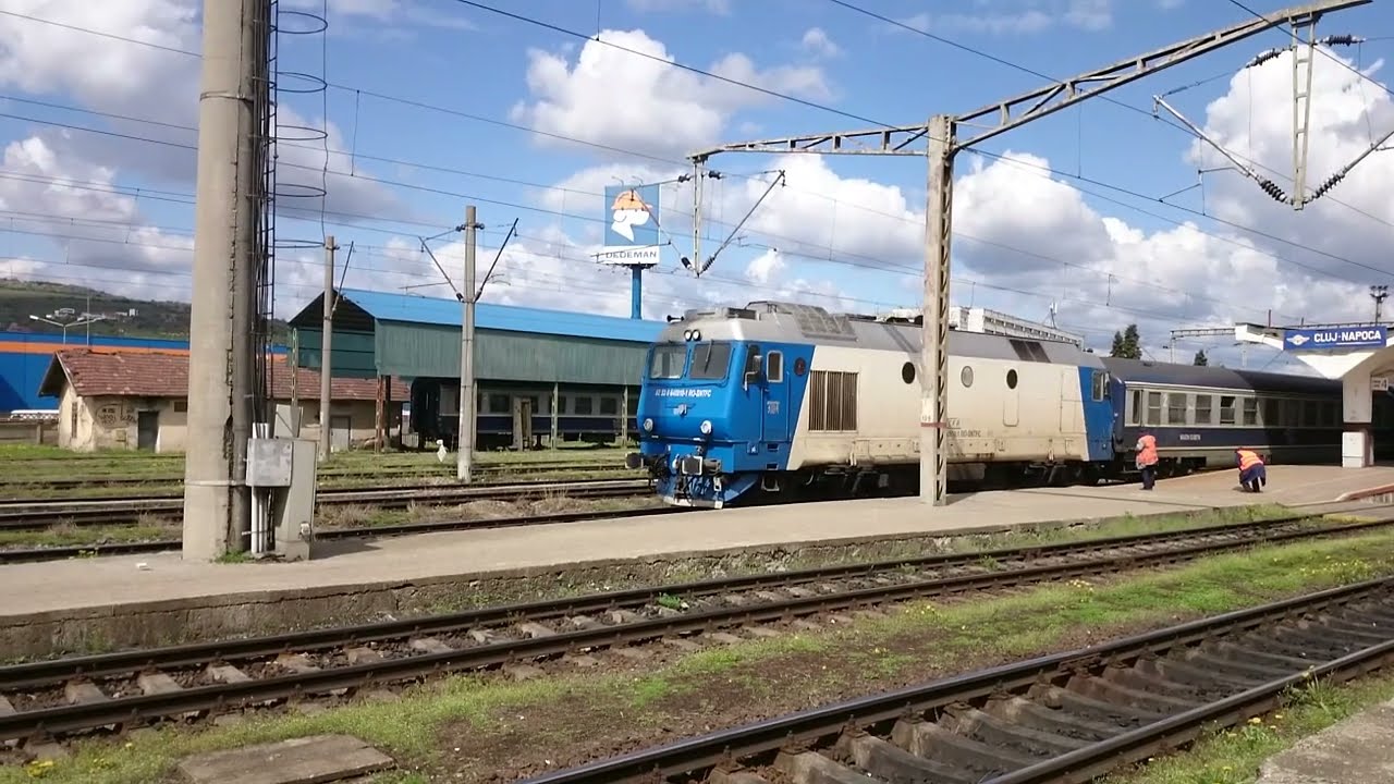 GM 64-0910-1 with IR 1833 [Iasi - Timisoara Nord] leaves Cluj-Napoca