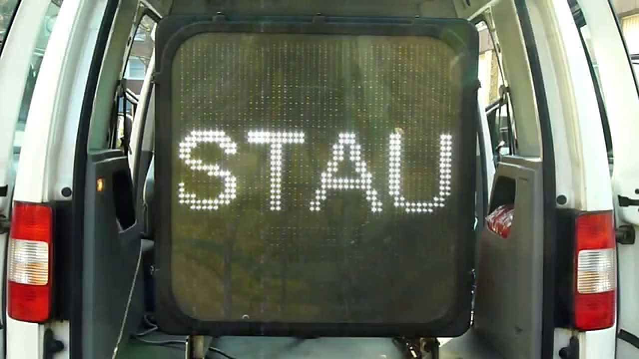 Warnung auf der Autobahn - Warnanlagen im Einsatz