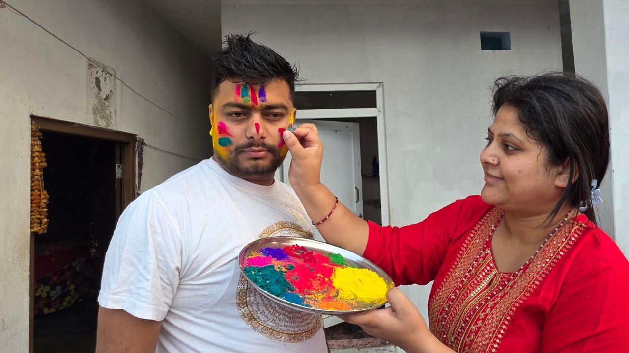 Hamro holi kasto vayo ta ? Sali nani le garin holi ko vlog ||| happy holi || 