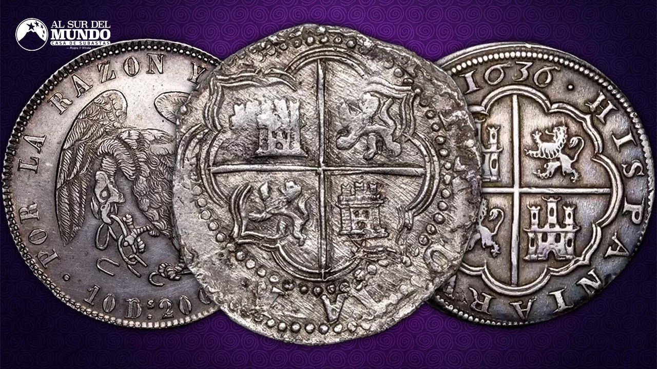 8 REALES chilenos y m&aacute;s monedas interesantes | Al Sur del Mundo Subastas