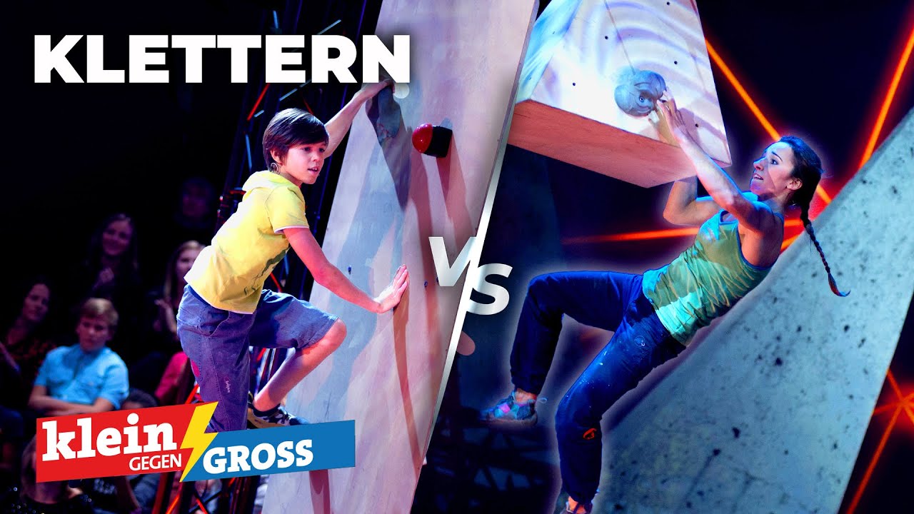 Parcours-Klettern: Wer ist schneller? Michel (11) vs. Juliane Wurm | Klein gegen Groß