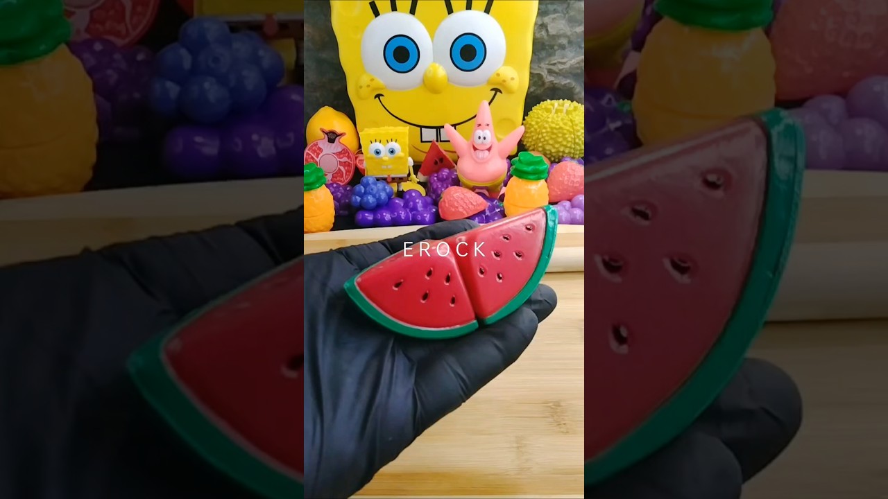 Satisfying Playing & Cutting Juicy Watermelon 🍉 Fruit Food ASMR 