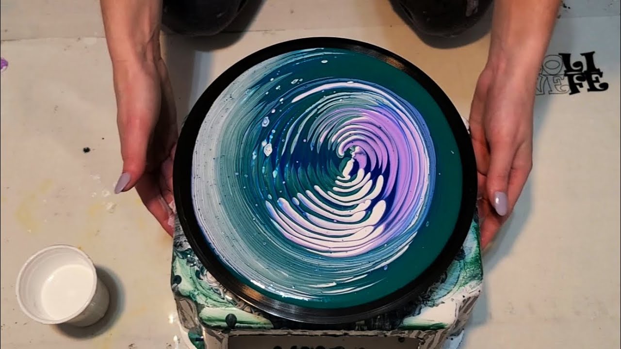 Новый рецепт Cloud Mix с использованием ТОЛЬКО @DecoArtPaint (Эксперимент 1 — 2 картины на пласти...