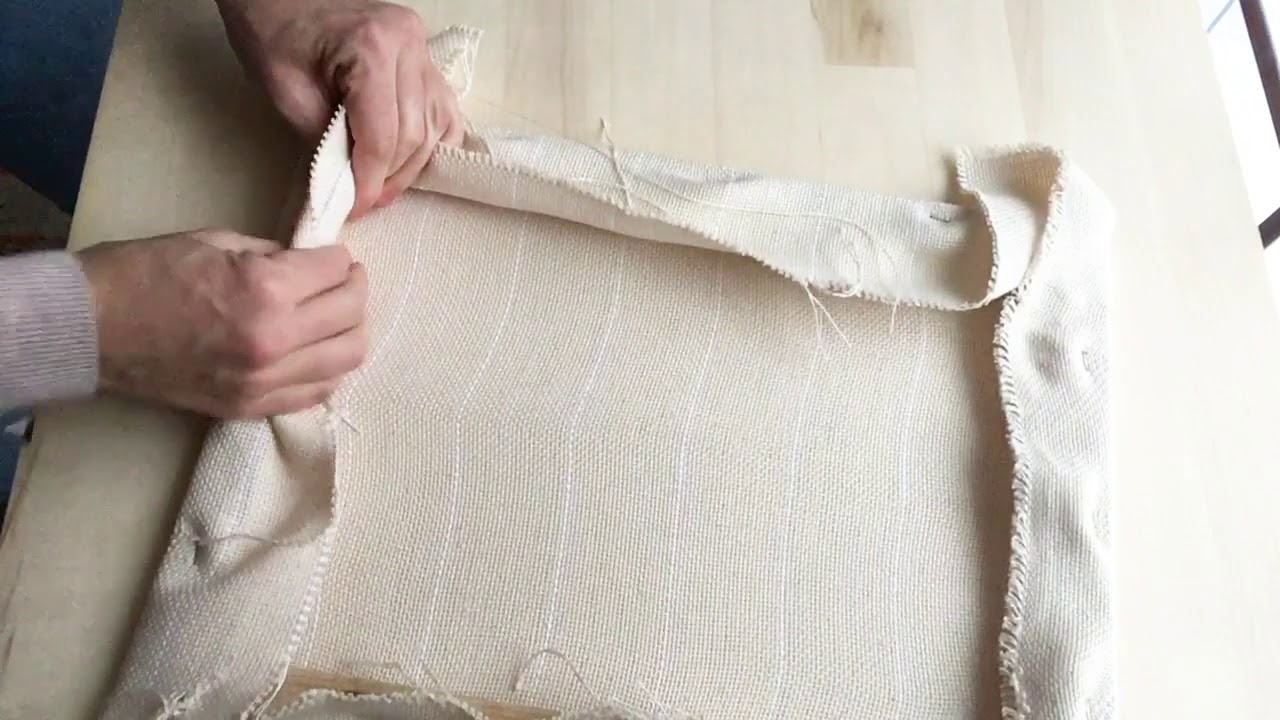 How to make a Punch Needle Frame using an artist canvas