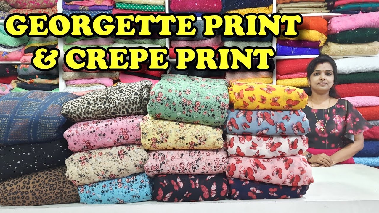 Georgette Print | Crepe Print | Running Materials | D Fabrics | Whatsapp 9446553212