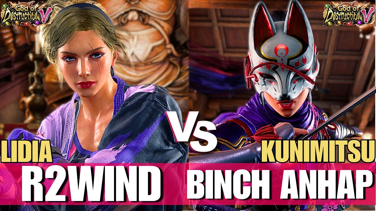 T8 🔥 R2WIND (Lidia) vs 🔥 BINCH ANHAP (Kunimitsu) | Tekken 8 High Level Gameplay