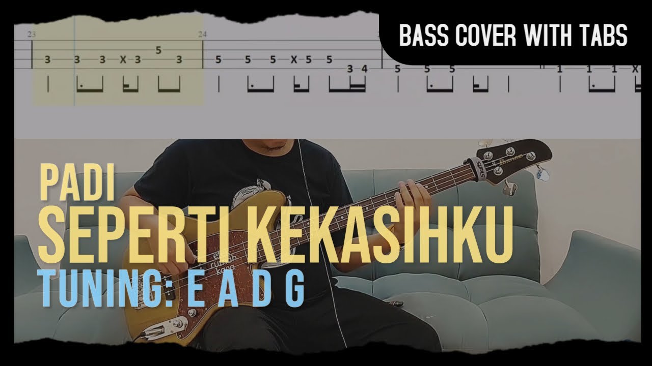 Padi - Seperti Kekasihku (Bass Cover with Tabs) // Play Along Tabs