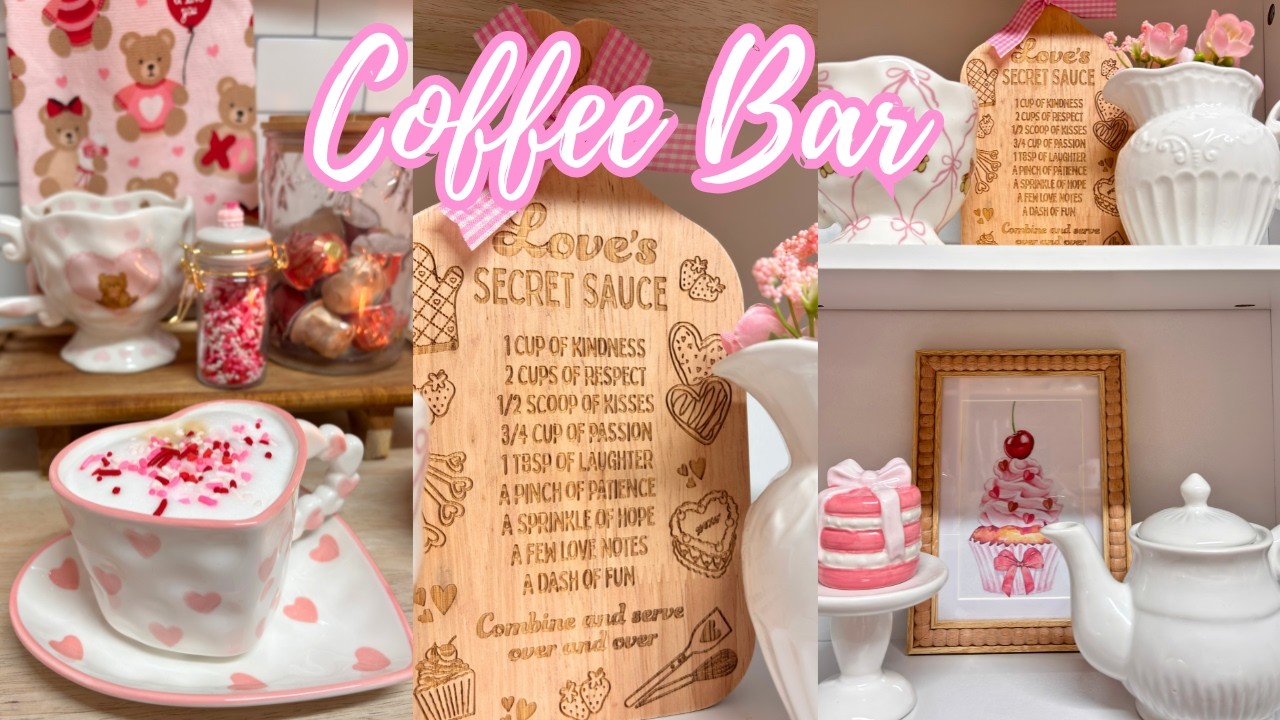 🧸 Decorando mi Coffee Bar para San Valentín | Cozy & Romántico