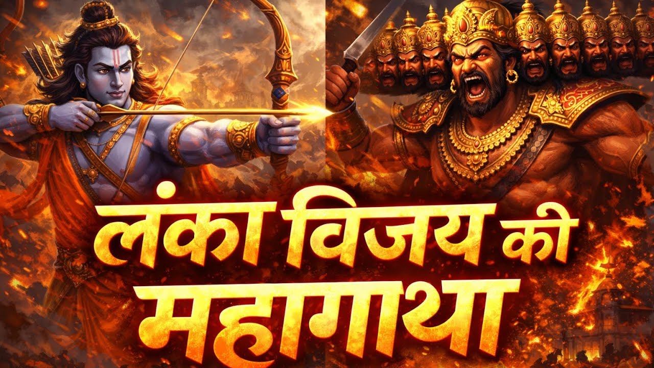 श्री राम की लंका विजय की पूरी कहानी रामायण लंका कांड Sri RamvsRavanaFull Story BalmikiBihariOfficial