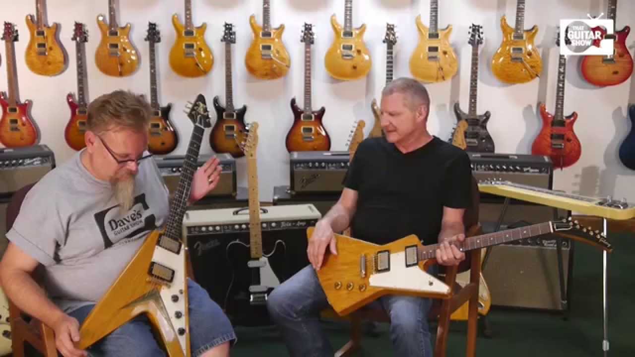 That Guitar Show - Dave Rogers of Dave's Guitar Shop with a 1958 Gibson Explorer and a 1958 Flying V