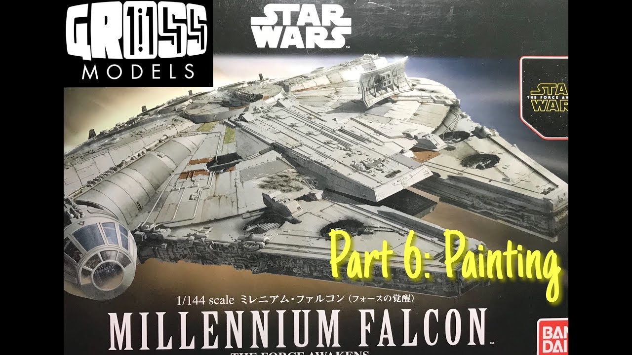 Bandai 1:144 Millennium Falcon. Part 6: Painting