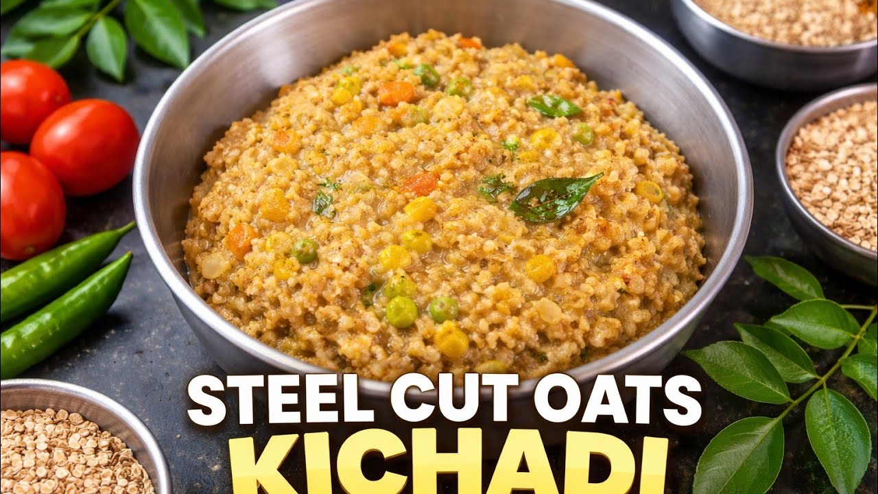Steel cut oats kichadi 