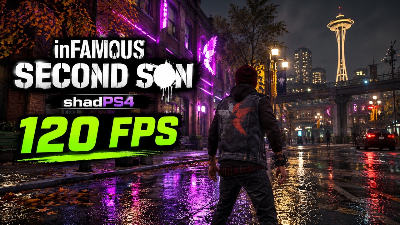 inFAMOUS Second Son on PC at 120 FPS! Much Better Performance & No Stuttering