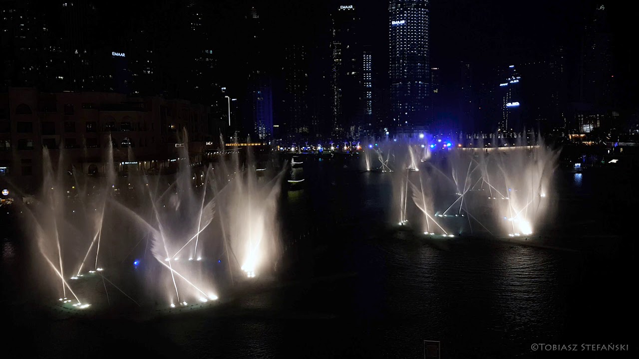 The Dubai Fountain  نافورة دبي  2018 / Michael Jackson - Thriller