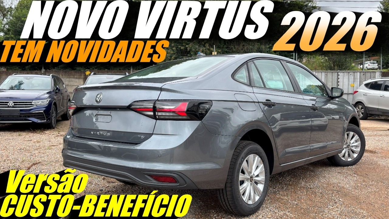 NOVO VIRTUS TSI 2026 Versão custo-benefício! Chegou com novidades.