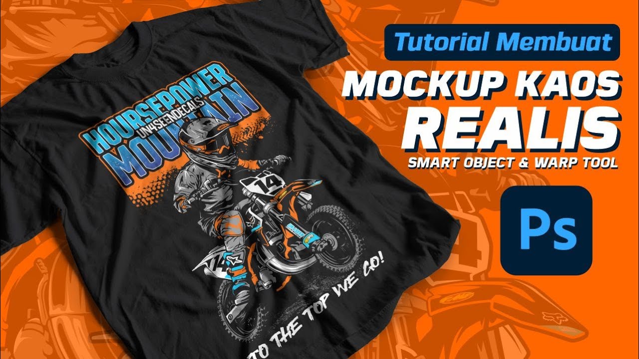 TUTORIAL MOCKUP kaos miring menggunakan smart object Photoshop