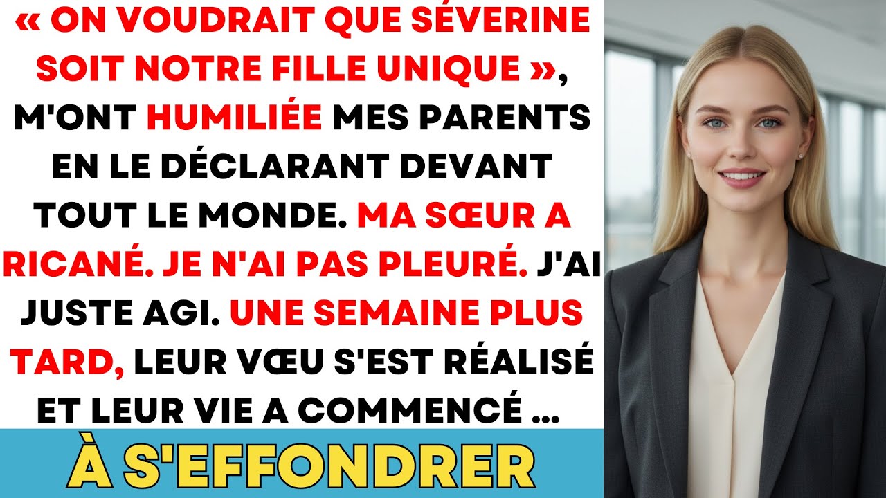 Au Dîner De Famille, Mes Parents M'ont HUMILIÉE « On Voudrait Que Ta Sœur Soit Notre FILLE UNIQUE. »