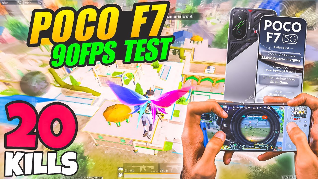 🔥POCO F7 BGMI 90FPS Test After 4.2 Update 🚀 | Real Gaming Performance