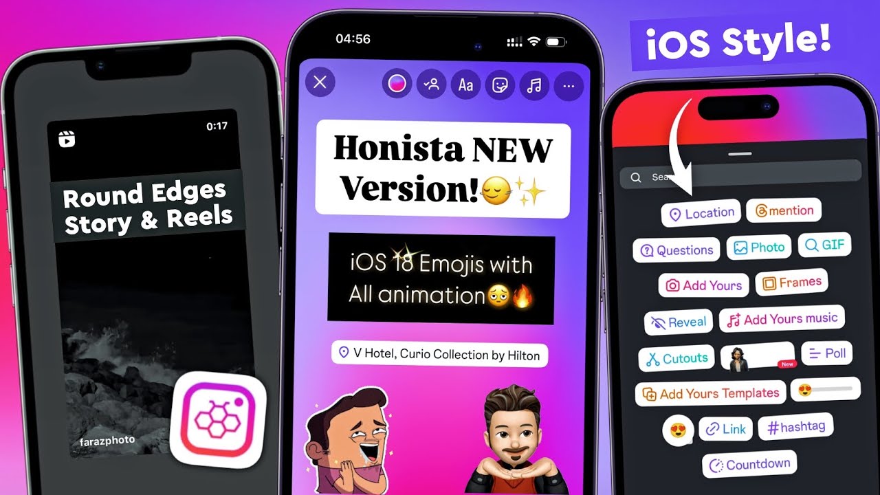 🚀NEW Honista Update 2025 | iOS 18 Emojis | Iphone Story Honista | iOS Instagram For Android !