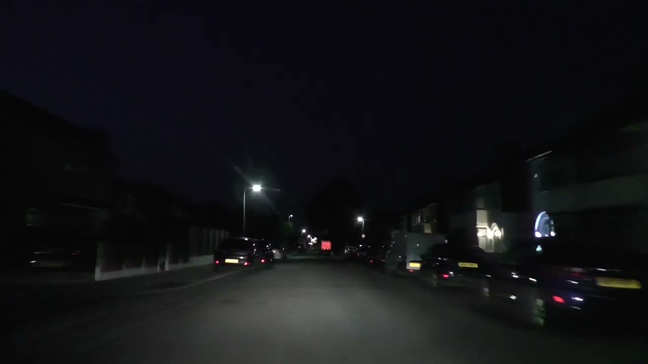 Night Drive On Orrell Lane, Bull Lane, Ridgewood Way & Roseworth Avenue, Liverpool, Merseyside, UK