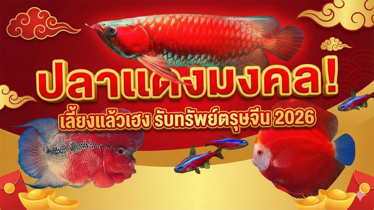 ปลาแดงมงคล! เลี้ยงแล้วเฮง รับทรัพย์ตรุษจีน 2026