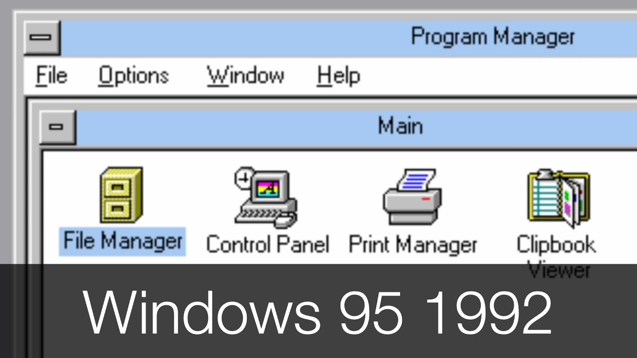 Windows 95 Beta из демо-версии 1992 года!