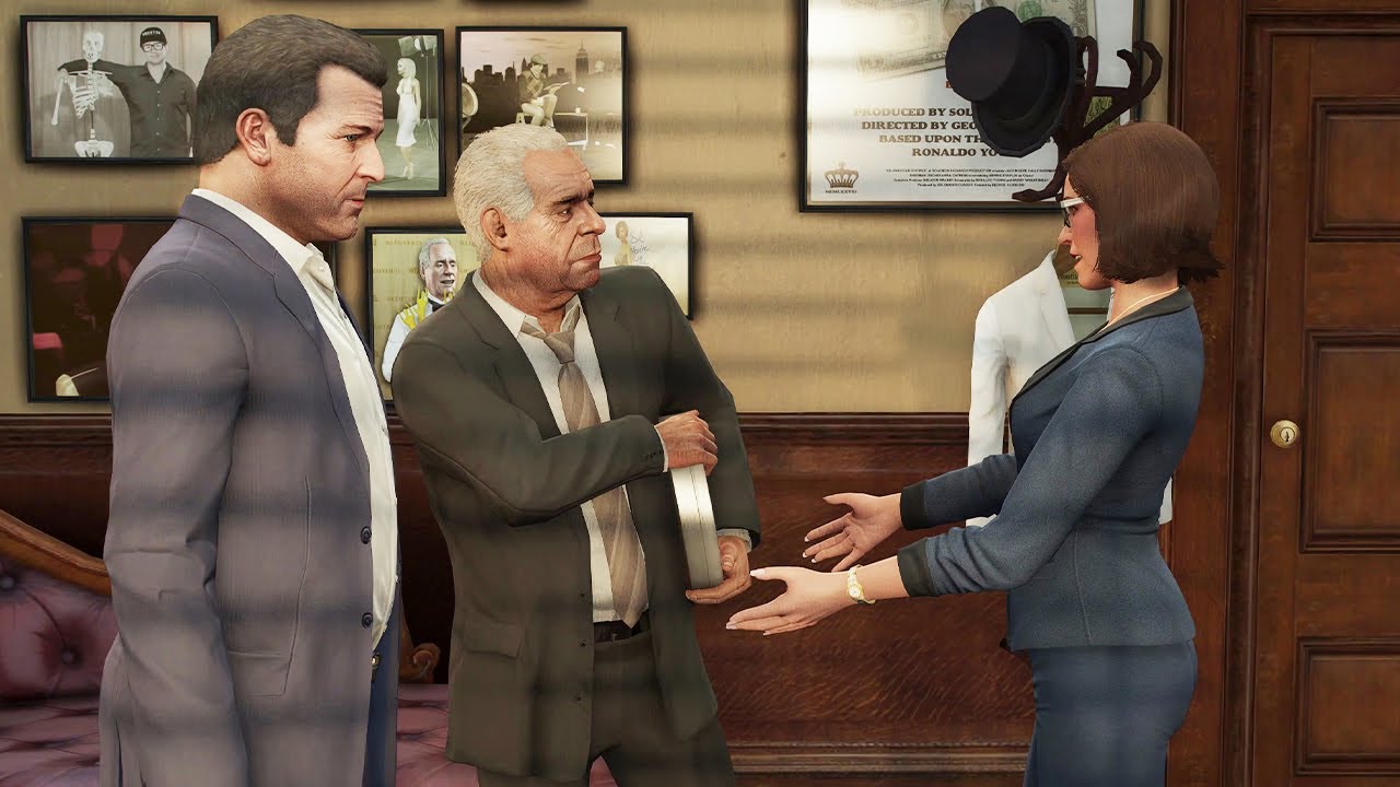 GTA 5 — Майкл гонится за Молли | Смерть Молли [4K]