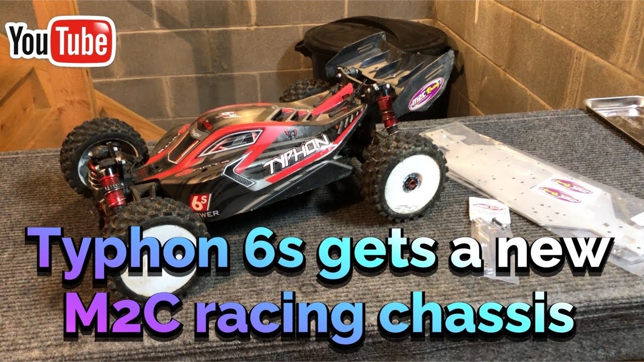 Typhon 6s gets a new M2C racing chassis & center brace!