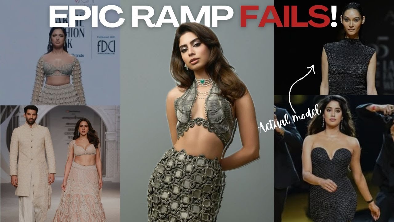 Fashion Week Backlash: Cringe Celebrity Ramp Walks Go Viral | Sara & Khushi Compared to Models