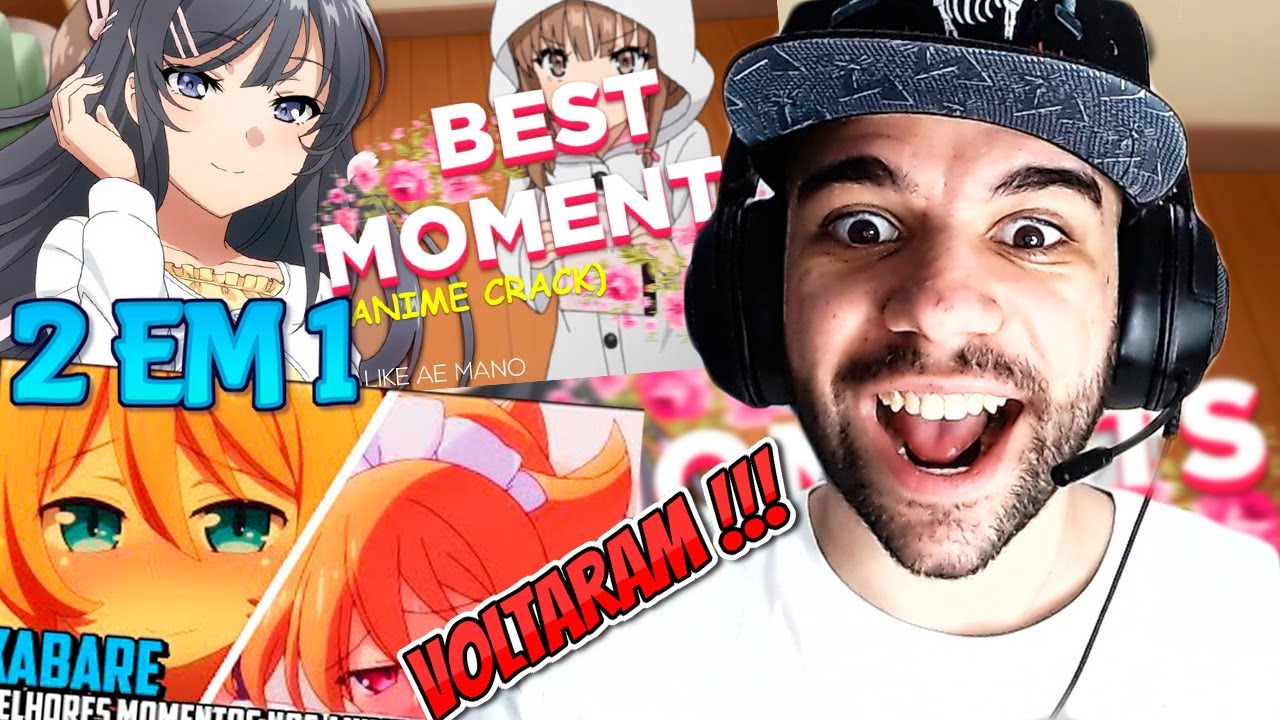 REACT - 2 EM 1 - ZUEIRA ANIME / BEST MOMENTS - BOLINHO SENPAI / VELASKU SAMA