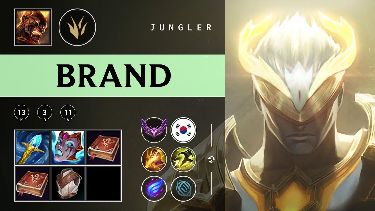 Brand Jungle vs Qiyana - KR Master Patch 25.24
