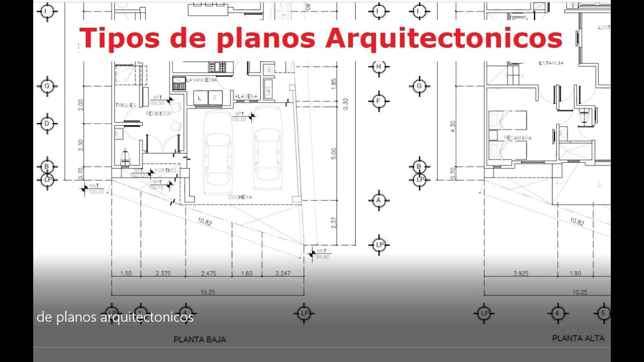 Diferentes tipos de planos arquitect&oacute;nicos, ✅ Planos de casas