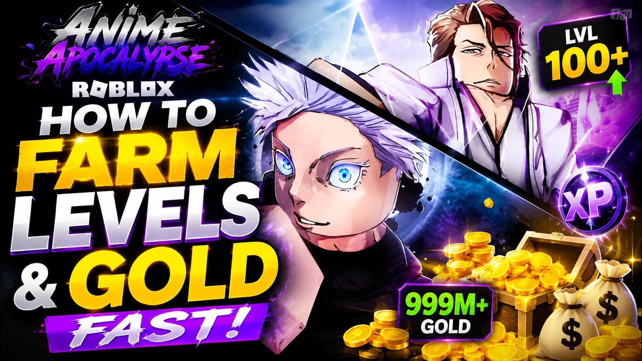 How to farm Levels & Gold fast in Anime Apocalypse(Roblox)
