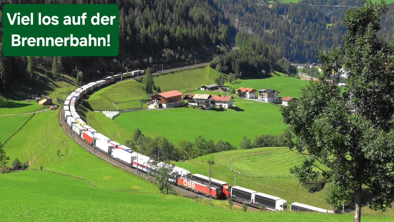 Brennerbahn St. Jodok am Brenner, sehr viele ROLA dazu Schrottzüge, Güterzüge, KLV-Züge, Railjet New