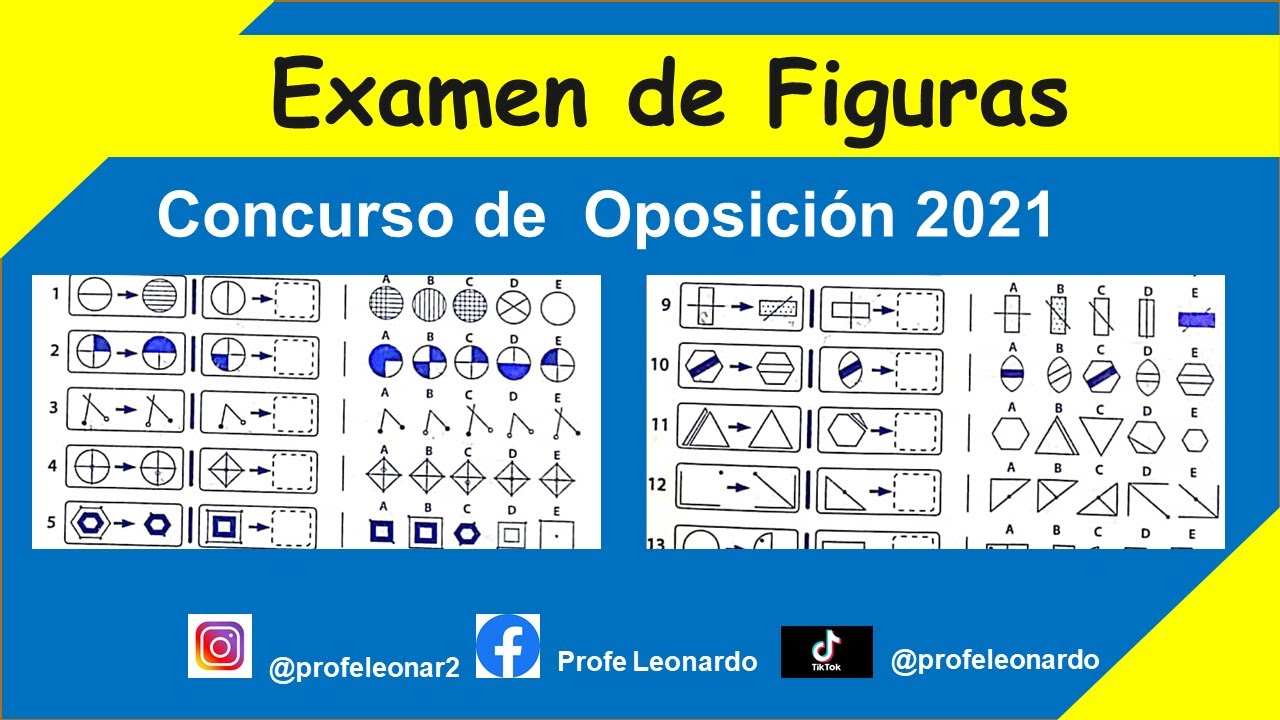 EXAMEN DE FIGURAS CONCURSO DE OPOSICION 2021