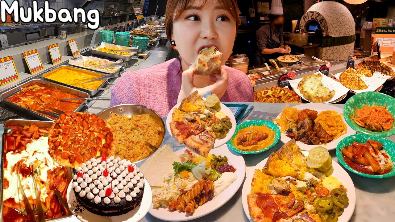 Mukbang | 11 долларов США Все, что можно съесть 10 видов пиццы, тако, паста, различные десерты