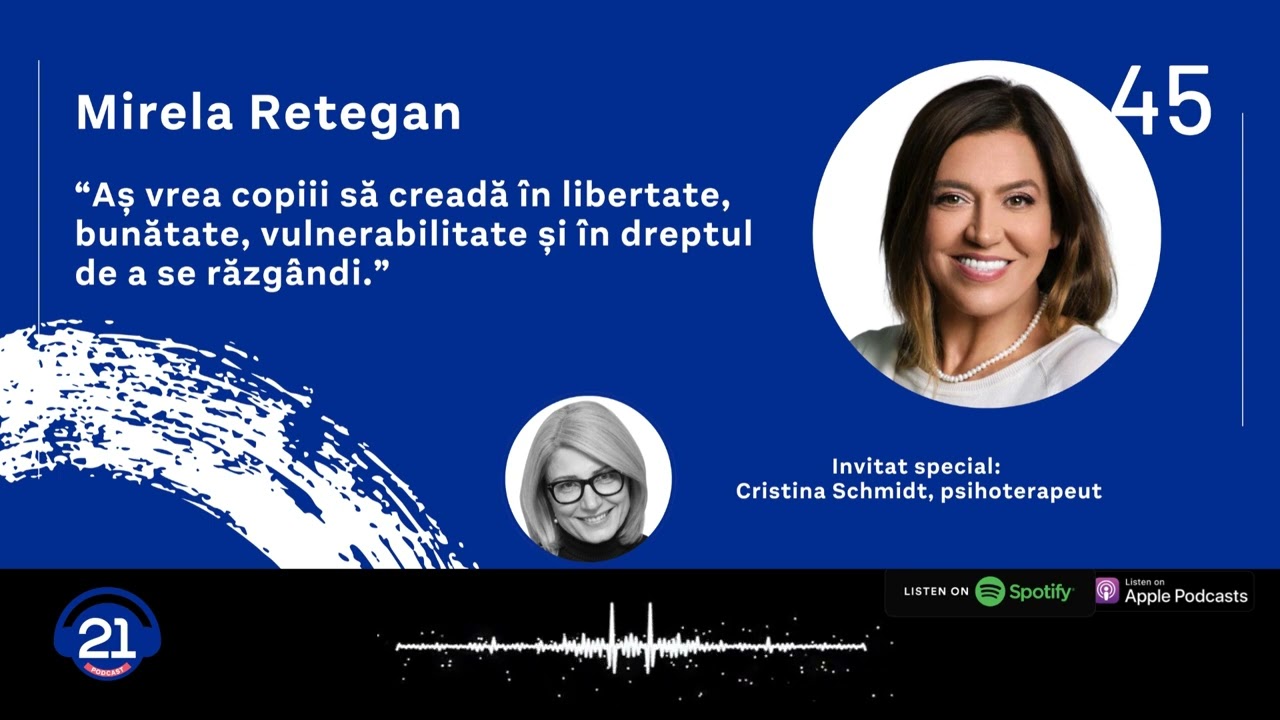 Mirela Retegan: „În spatele unui copil lumină e un părinte soare.” | 21 Podcast 45