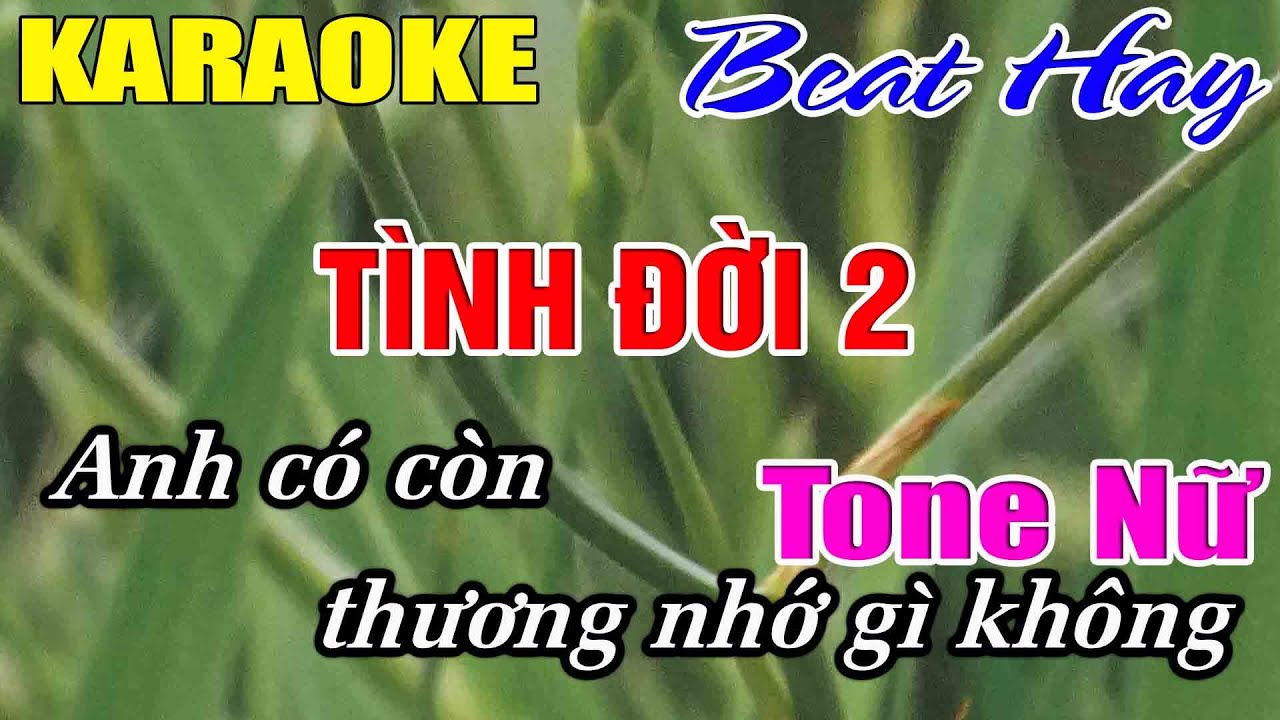 Tình Đời 2 Karaoke Tone Nữ Karaoke Hải Nhạc Sống 2026 - Beat Mới