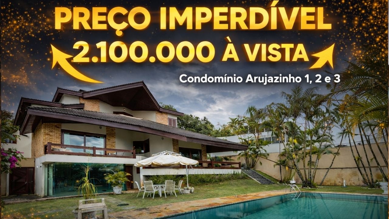 Casa com mais de 600 m² a venda no condominio Arujazinho