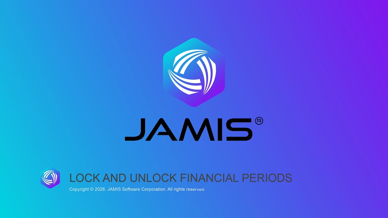 Lock and Unlock Financial Periods | JAMIS Prime