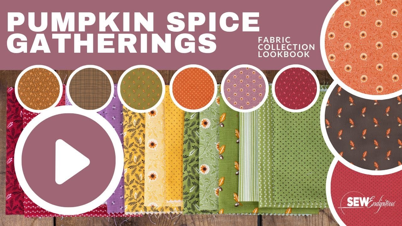 Pumpkin Spice Gatherings Fabric Collection Designed by Primitive Gatherings for Moda Fabrics