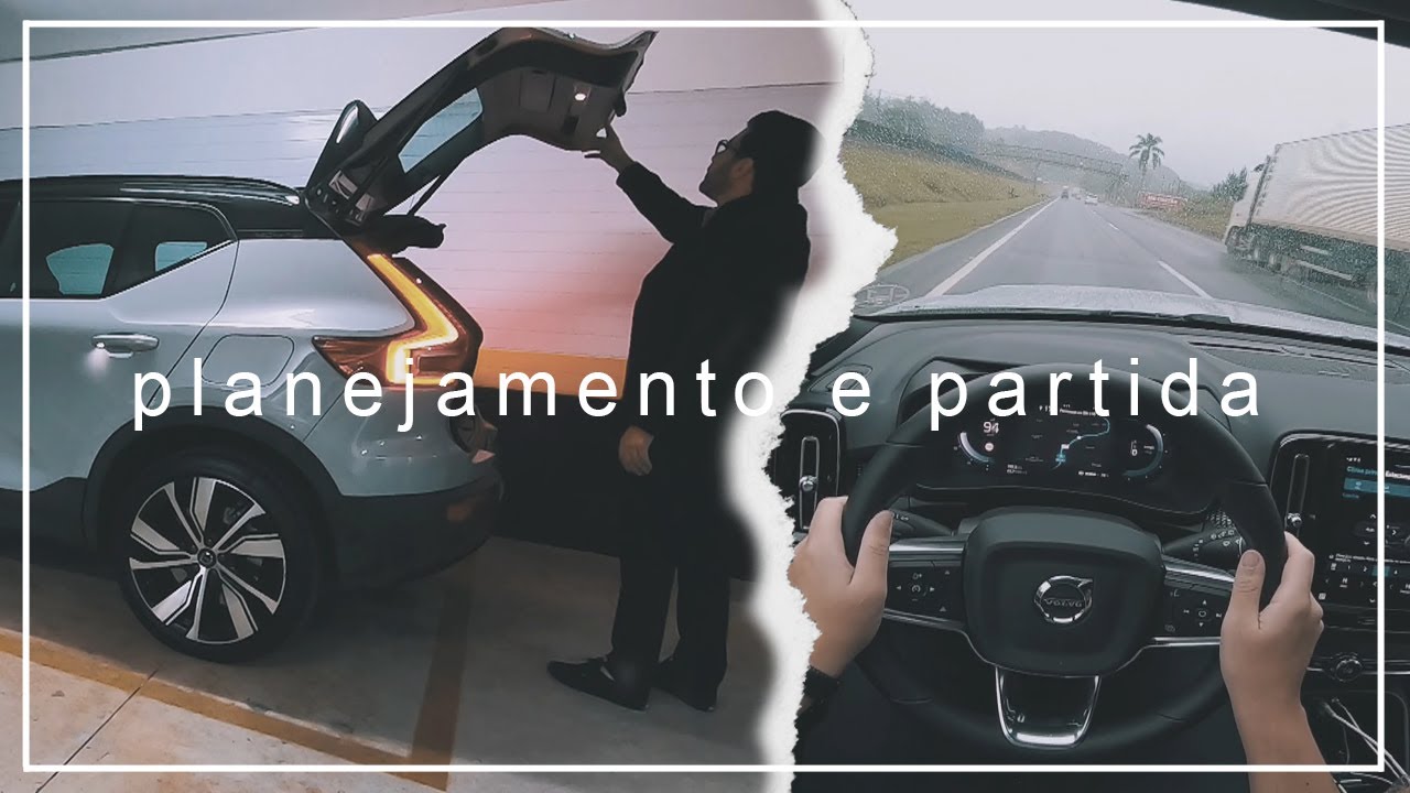Ep. 1 - VIAGEM LONGA de CARRO ELÉTRICO | DE SÃO PAULO a CURITIBA de VOLVO XC40 Pure Eletric ⚡