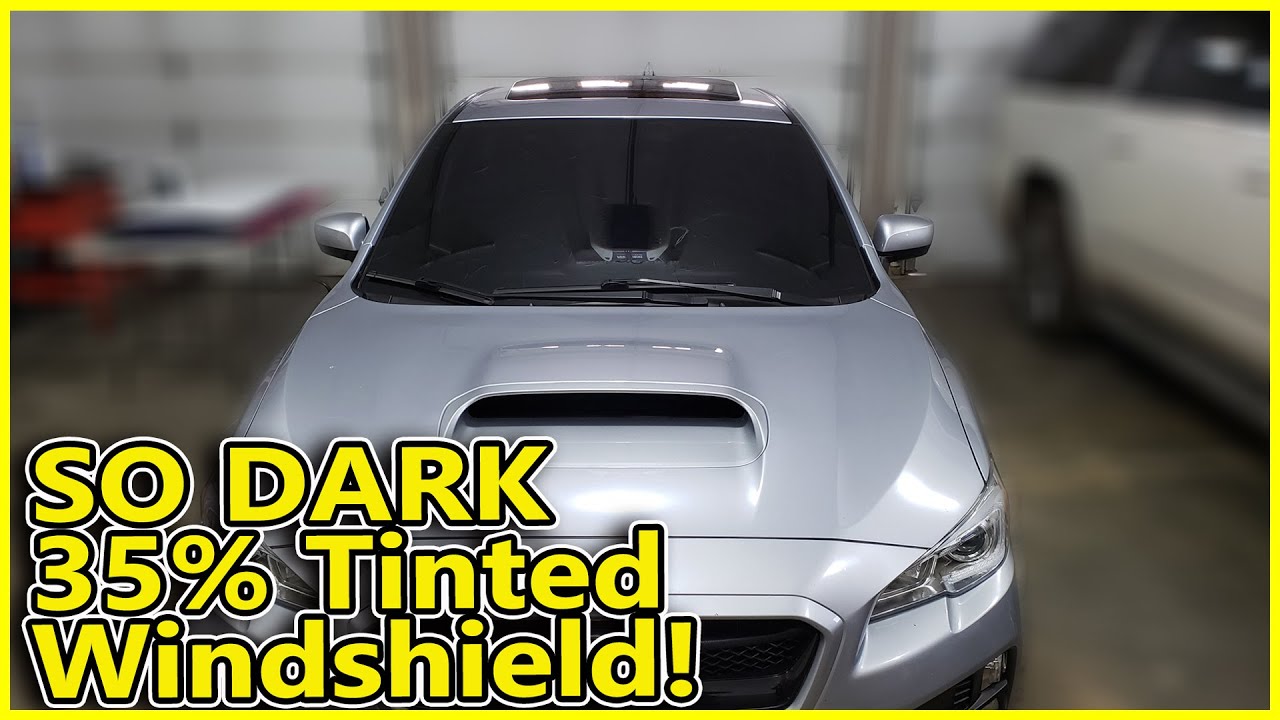 Subaru WRX Windshield Fully Tinted in 35 Percent Window Film