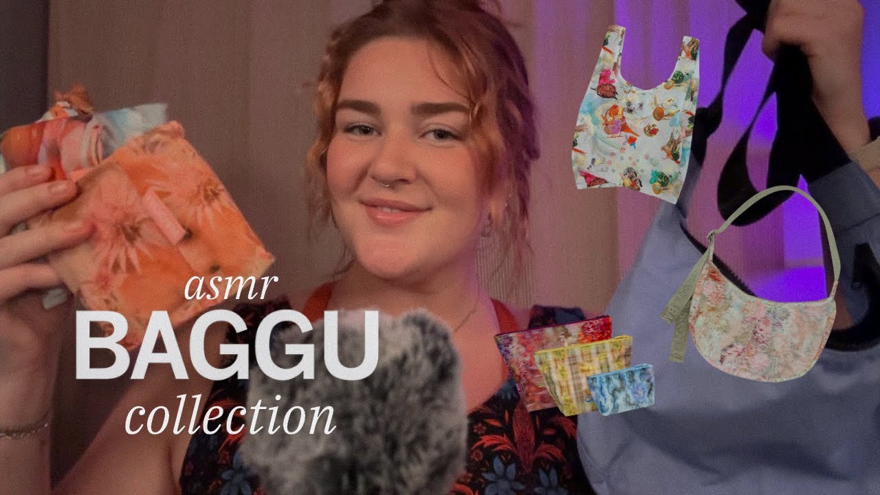 ASMR baggu collection + haul ✿ tingly whisper