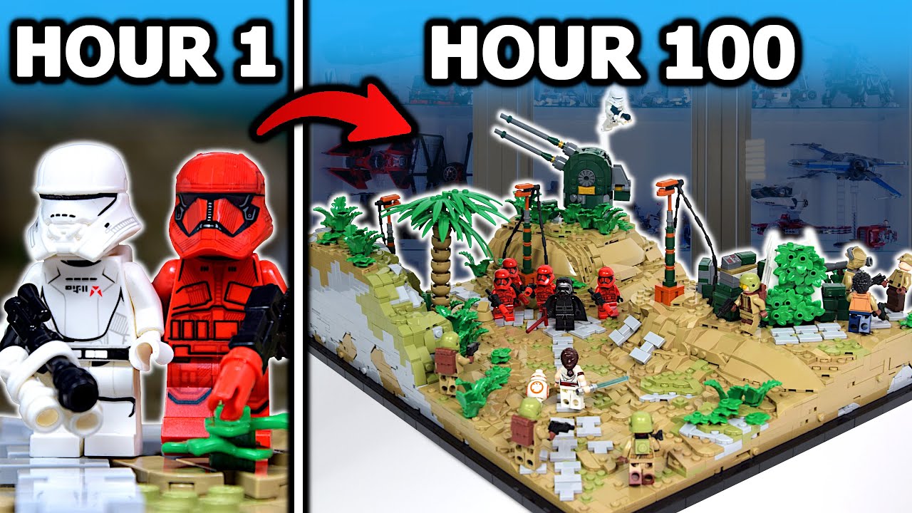 I Built LEGO Star Wars Battle in 100 Hours…