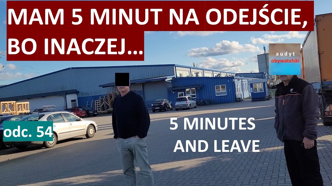 Szef stanowczo z audytorem. Nagrywamy w Słupsku, przy fabryce okien. #54