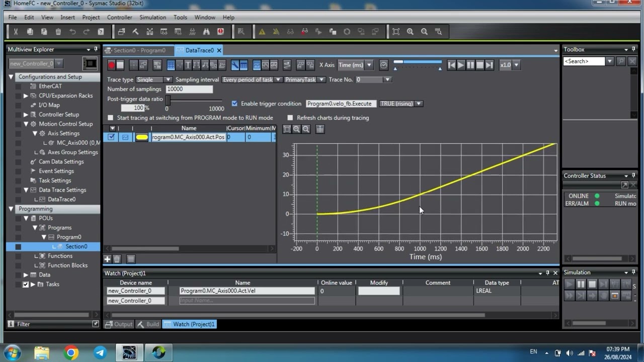 Sysmac Studio Data Trace #omronplc #plc #omron